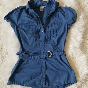 Women's Teal Work Top